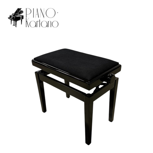Discacciati Säädettävä Pianopenkki (Musta Kangas)